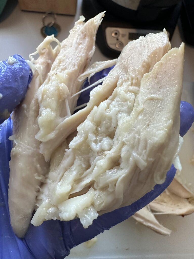 What is this jelly stuff inside my rotisserie chicken breast?