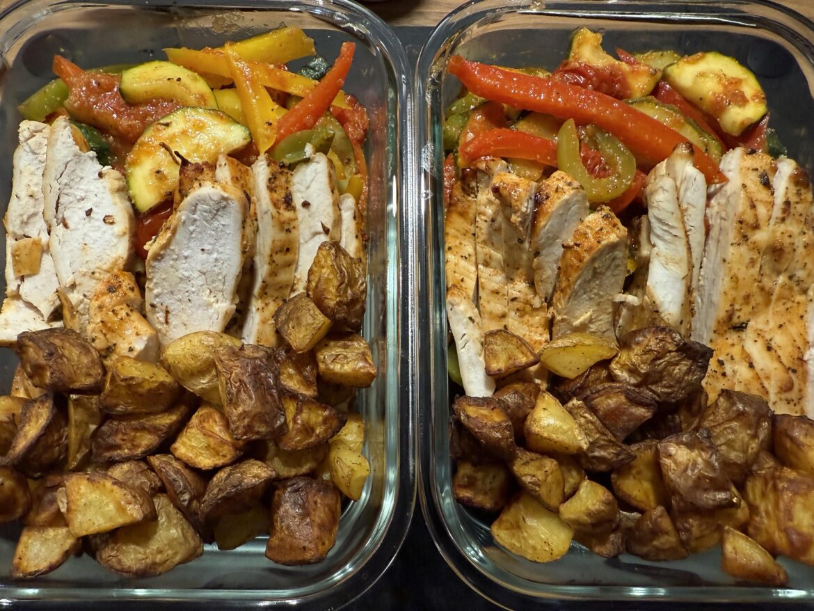 first mealprep for the next two days