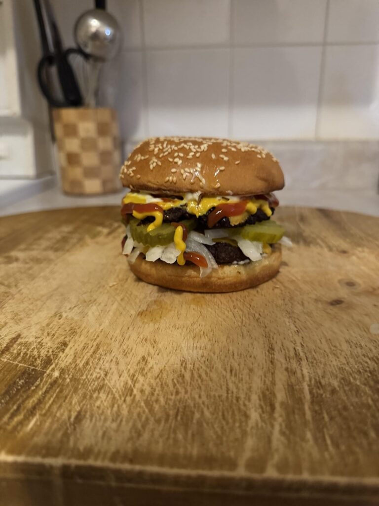 Double cheeseburger