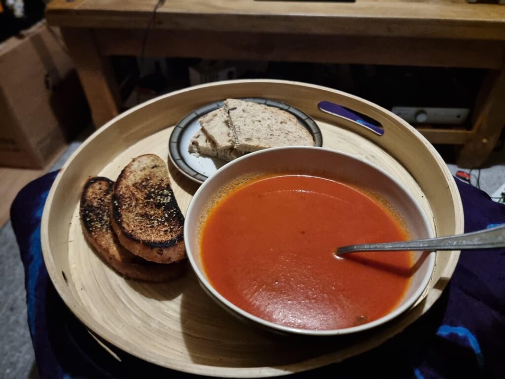 Homemade Bread with canned tomato soup (organic)