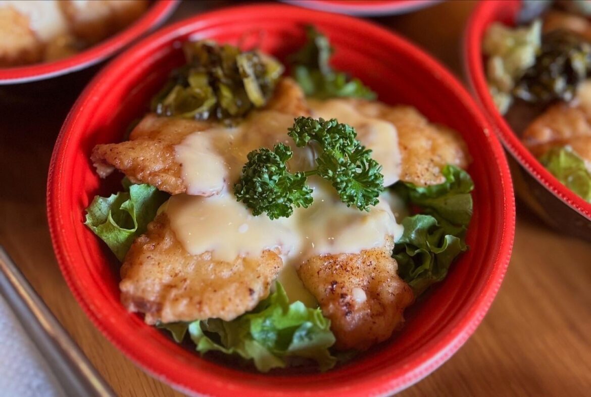 What’s your secret for chicken nanban (チキン南蛮 ) sauce? If you tell me yours, I tell you ours