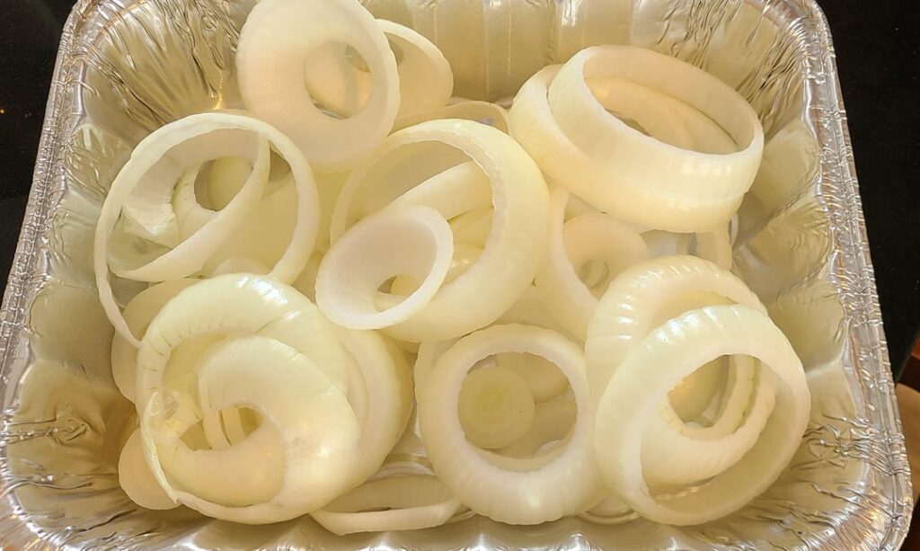 Onion jus with smoked chuck roast