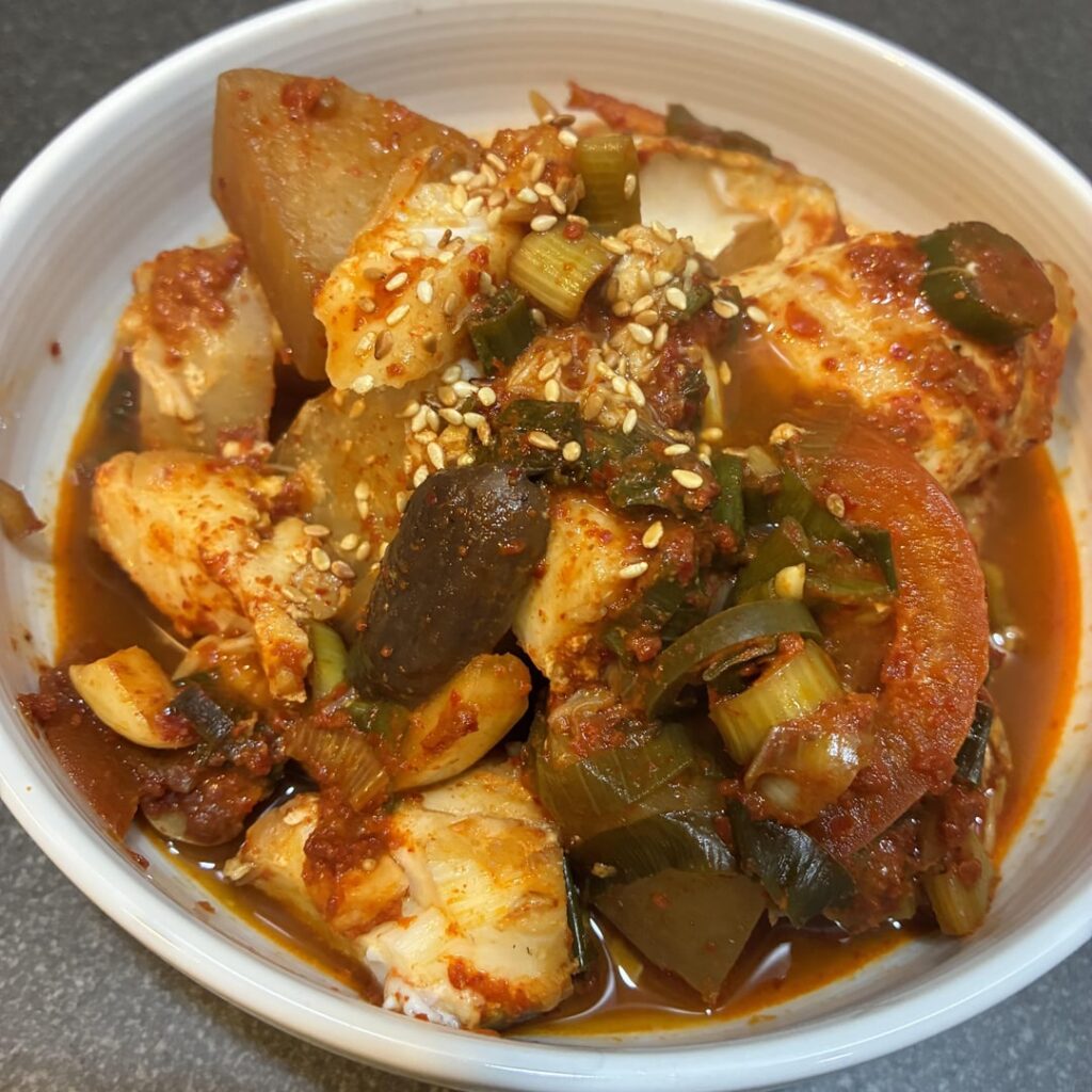 Daegu Jorim (Braised Cod Fish)