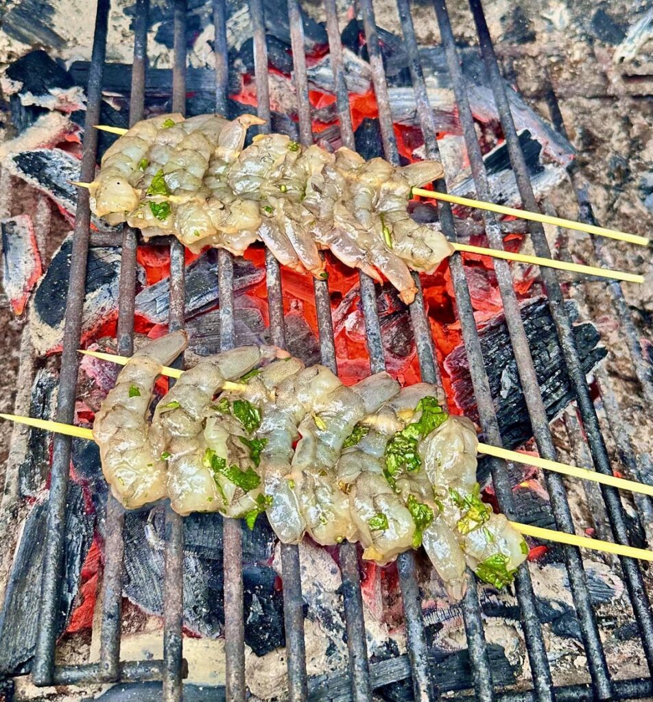 Grilled upp some prawns 🦐