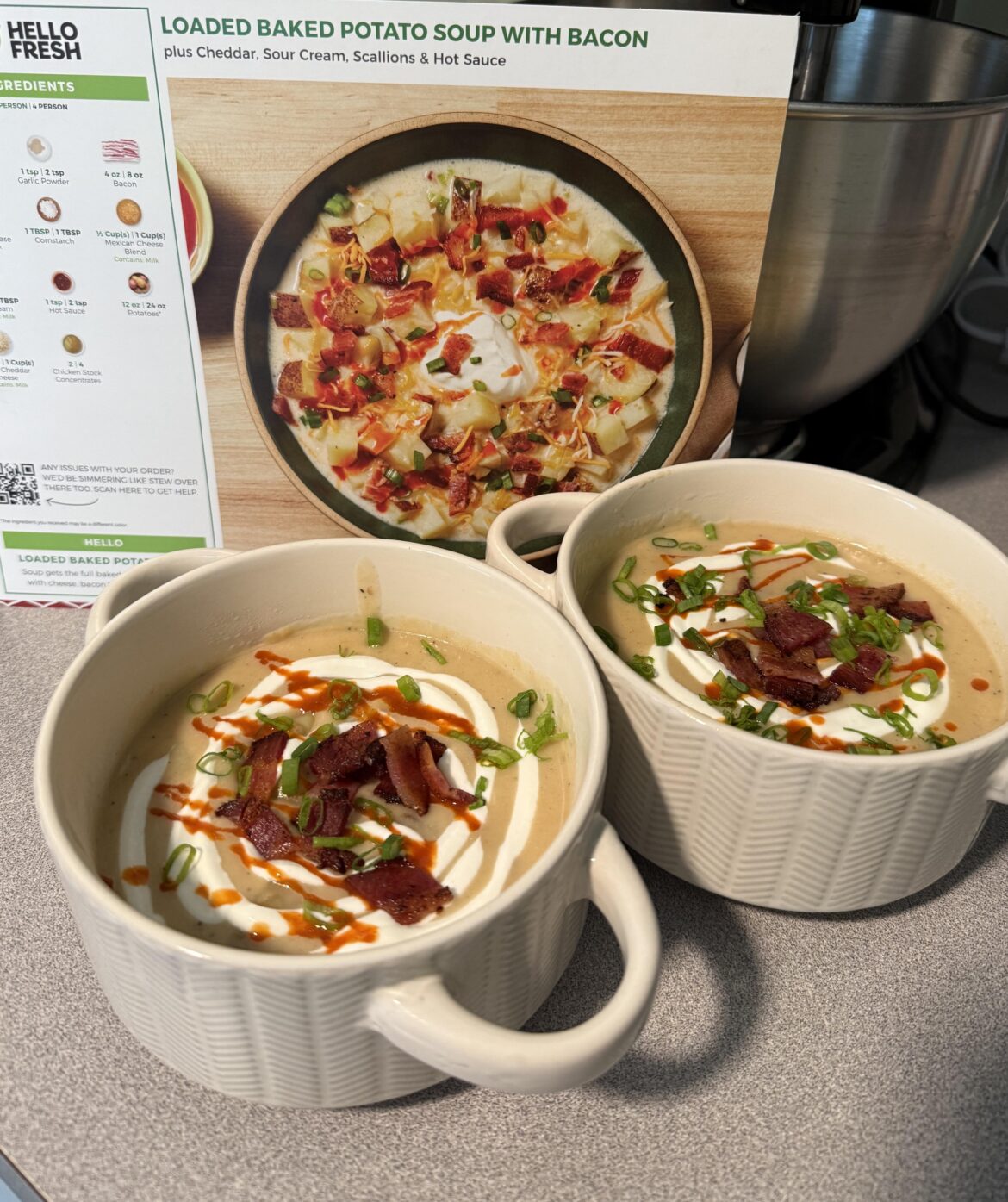 Loaded baked potato soup