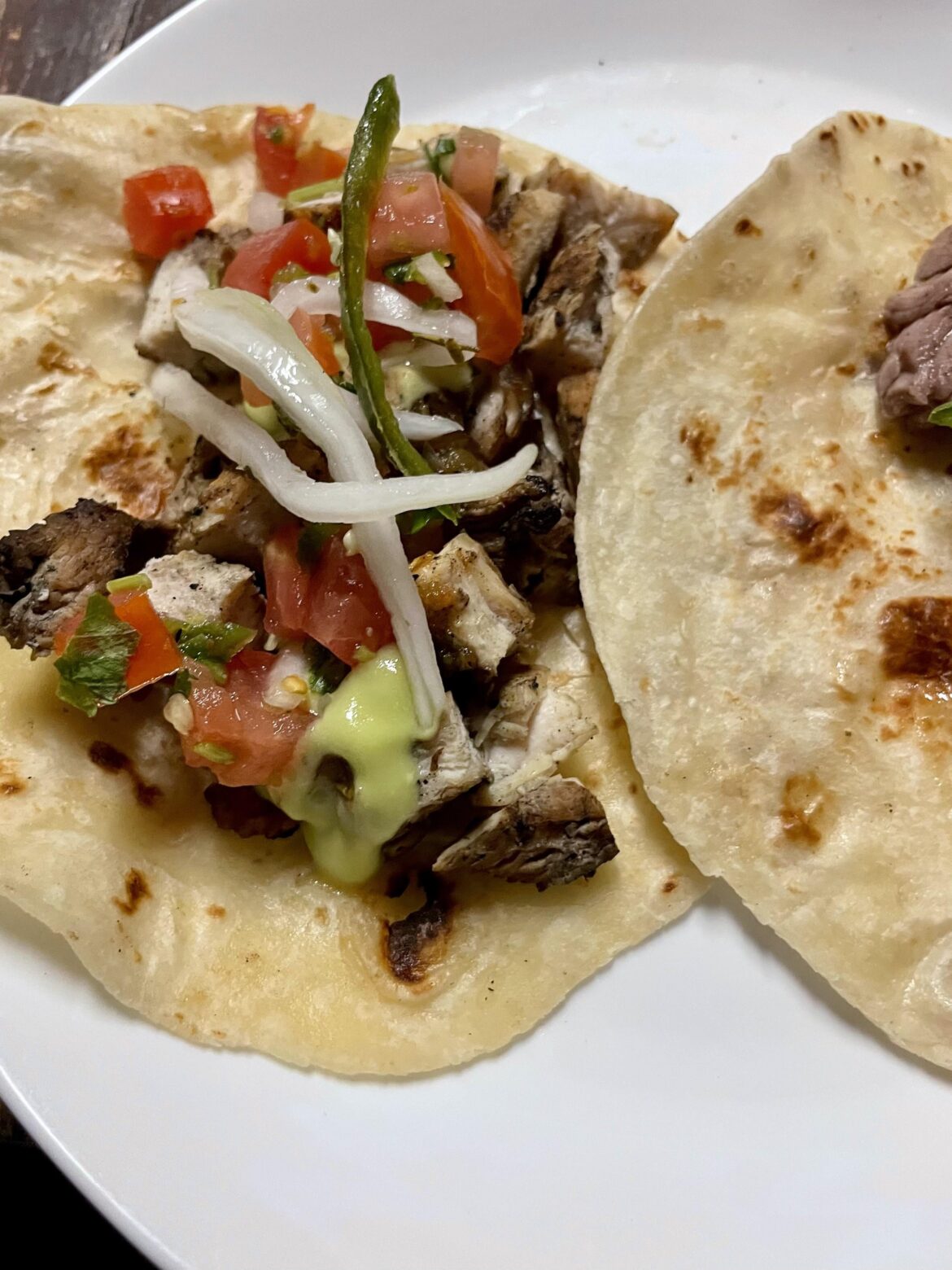 Taco de Pollo in Loreto, MX.