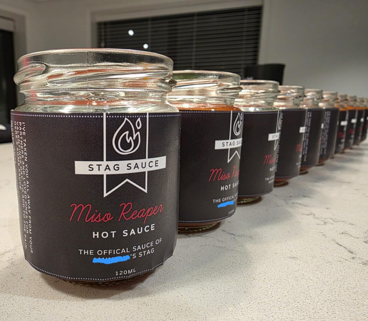 Made homemade gifts for each attendee of my stag weekend