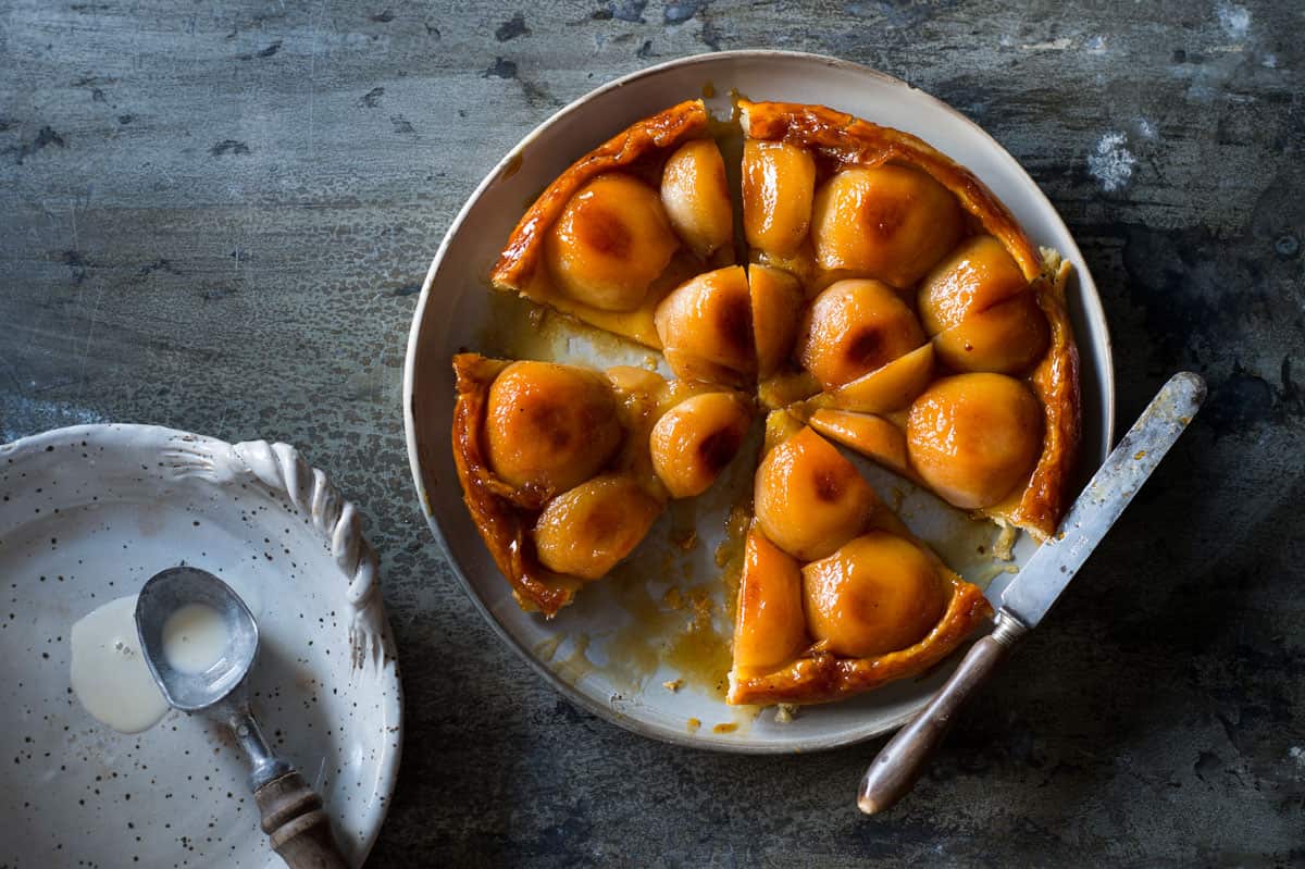 Pear tarte Tatin 