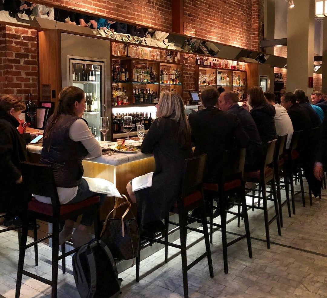 Bar at Perbacco in San Francisco