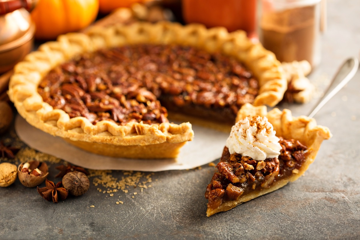 Vegan Pecan Pie Recipe by Chef Eric Tucker of Millennium Restaurant - a Holiday Classic, Rich, Indulgent.