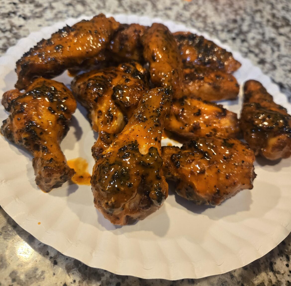 First time making wings on the grill