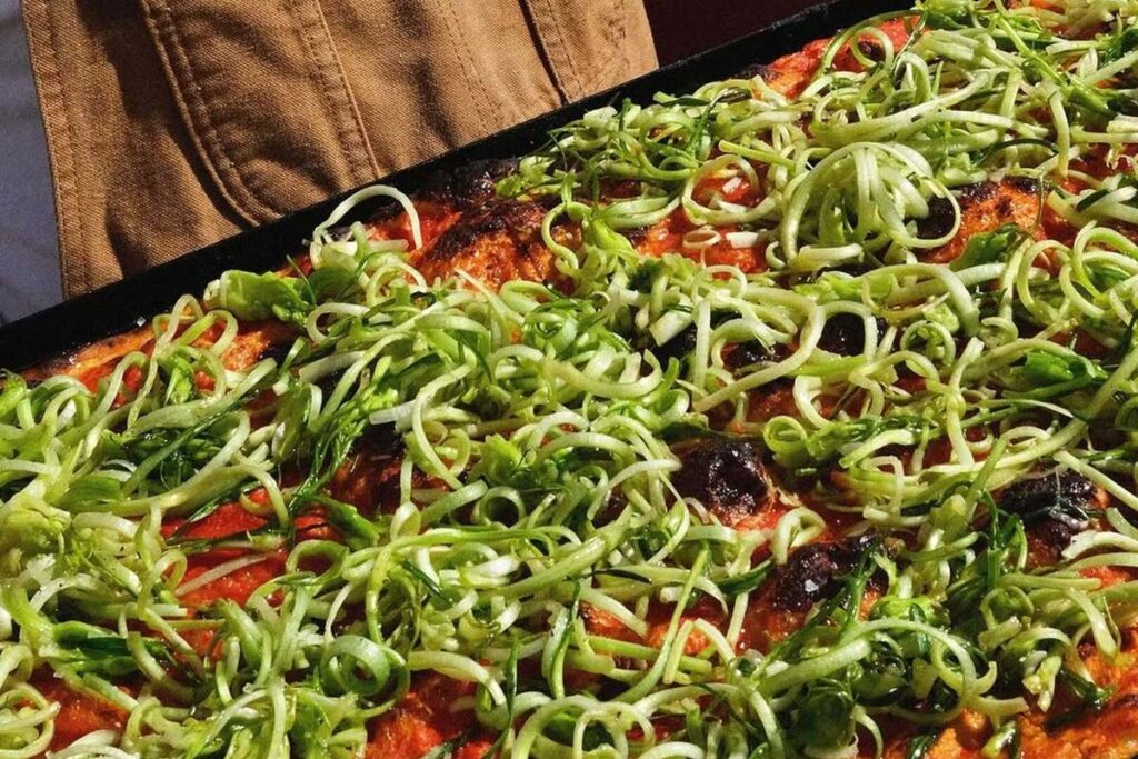 pizza puntarelle