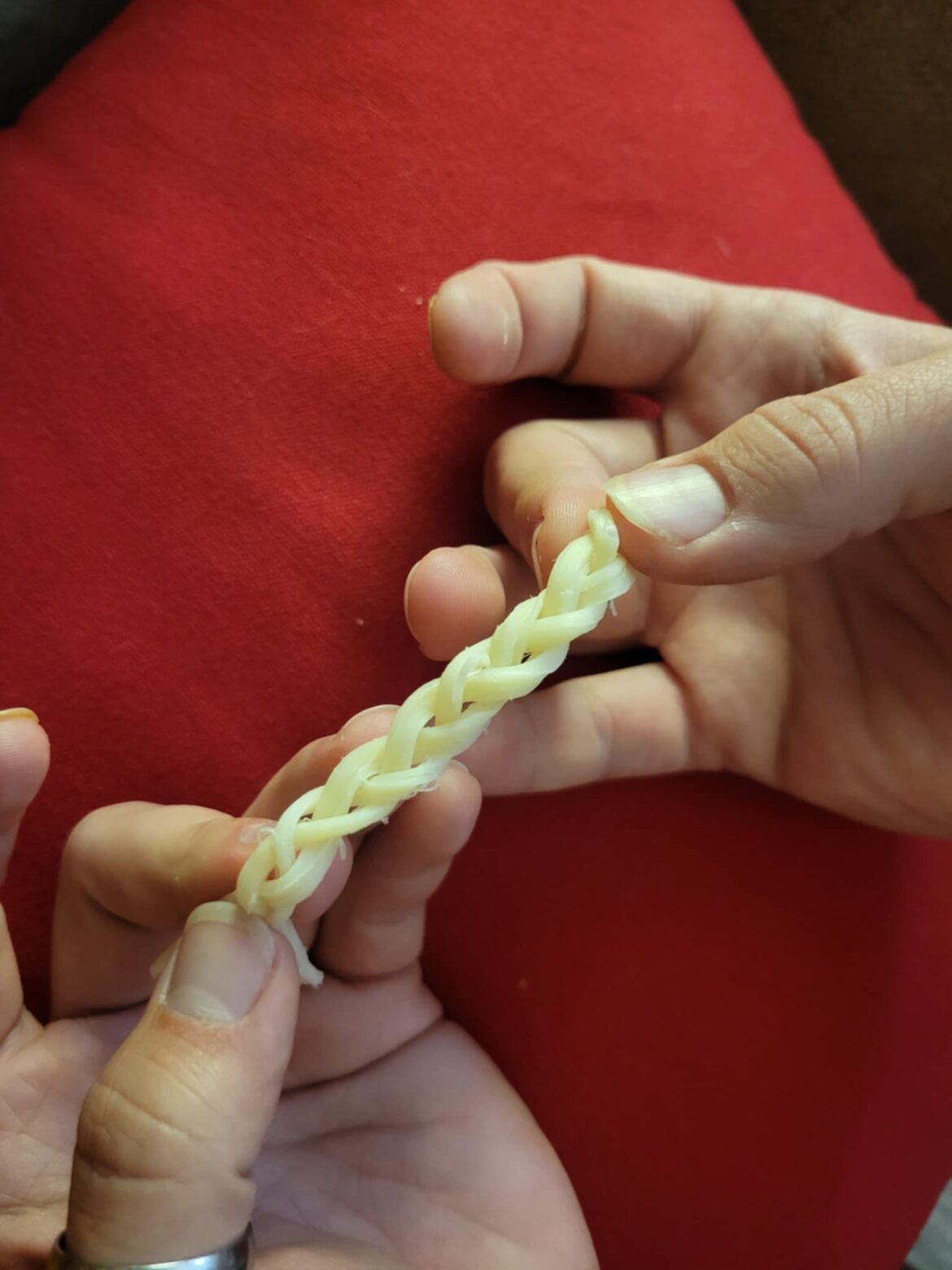 You guys do this with your string cheese too?