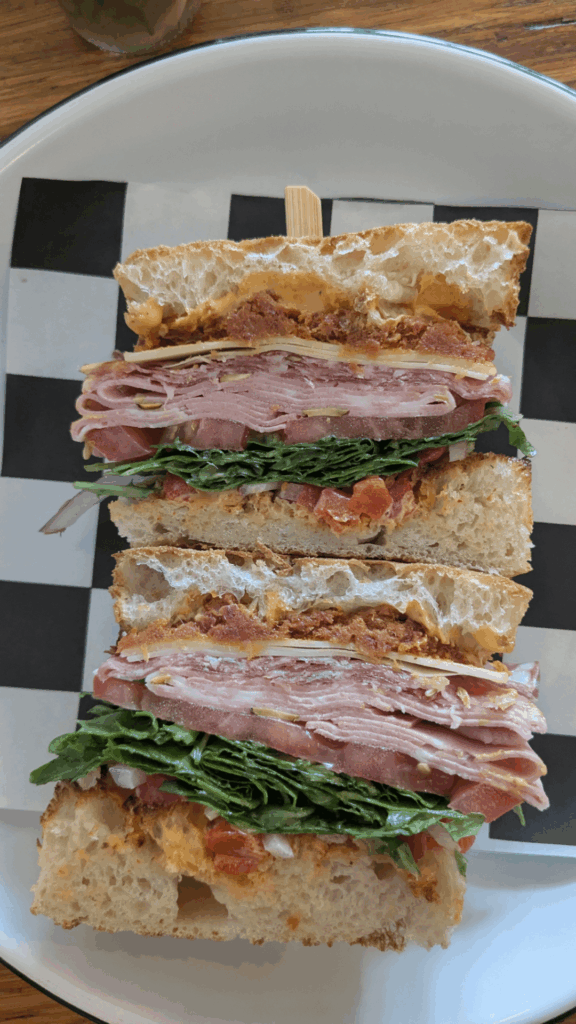 Spread & Company on Manor has legit delic sandwiches.