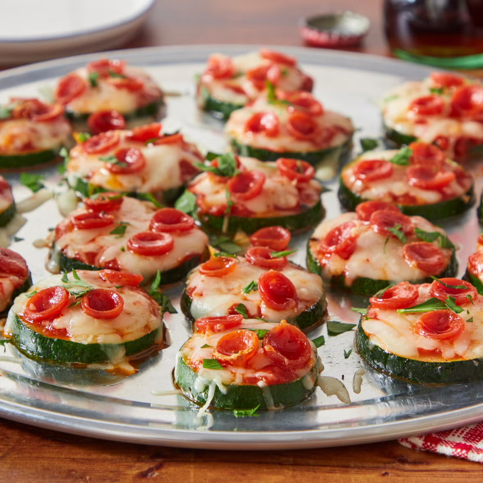 zucchini pizza bites pool party food