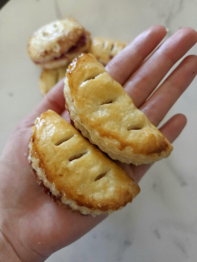 Mental health bake day: strawberry hand pies