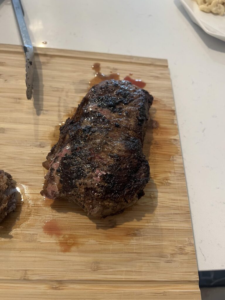 Steak last night