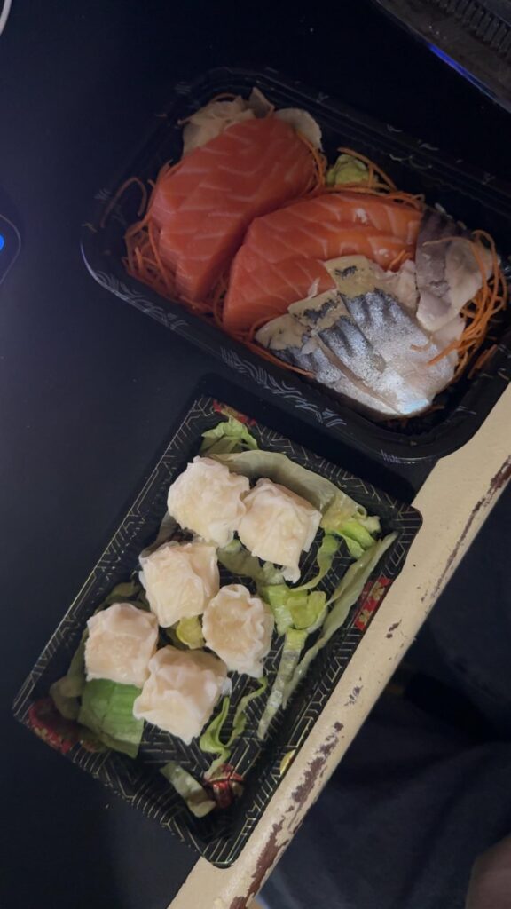 Sashimi and dumplings estimate