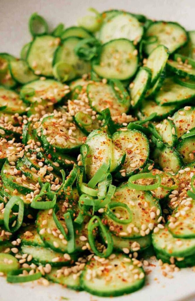 Korean spicy cucumber salad