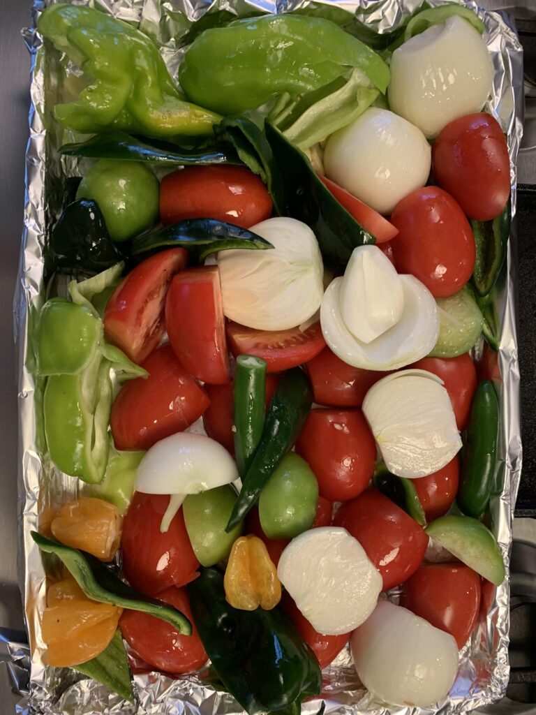 An orange-ish salsa I made a ton of