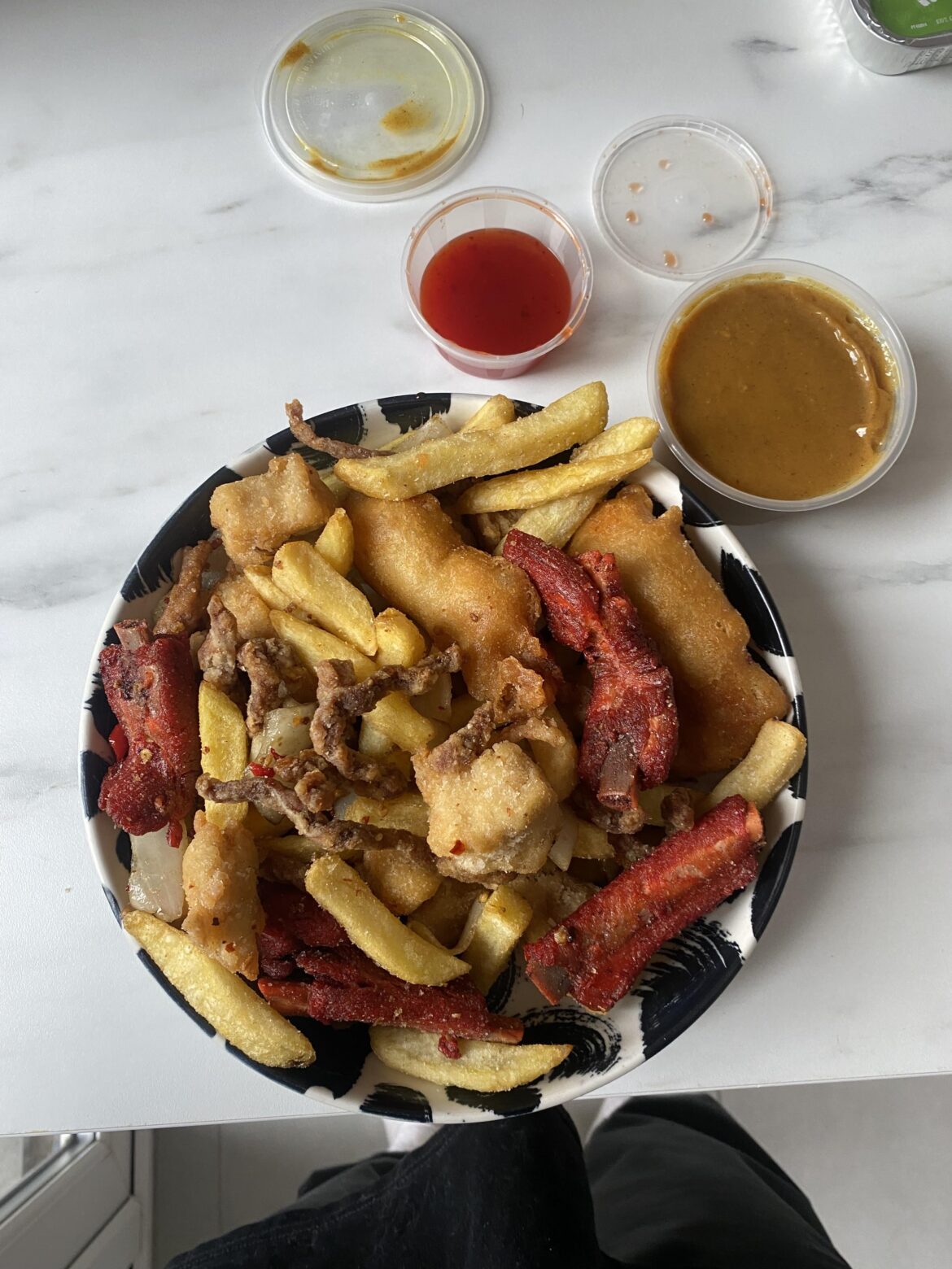 Salt ‘n’ pepper box.