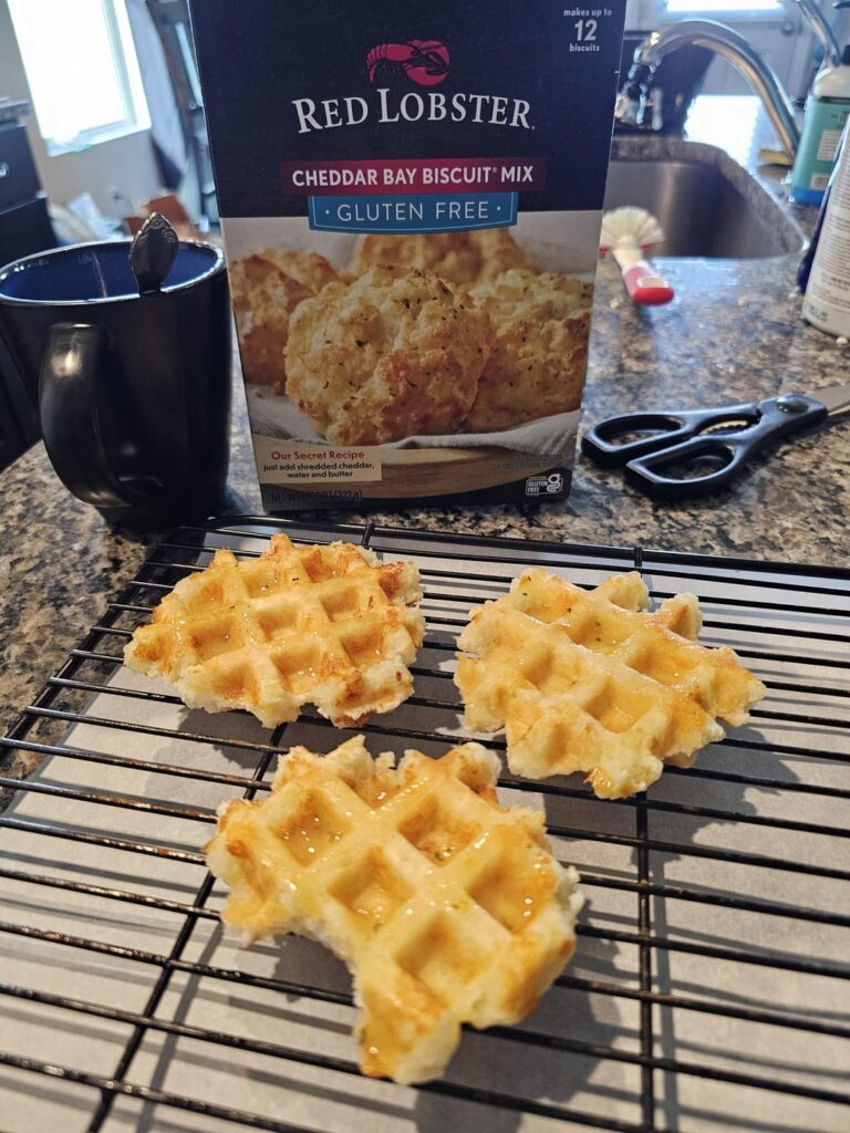 Cheddar Bay Biscuit Waffles