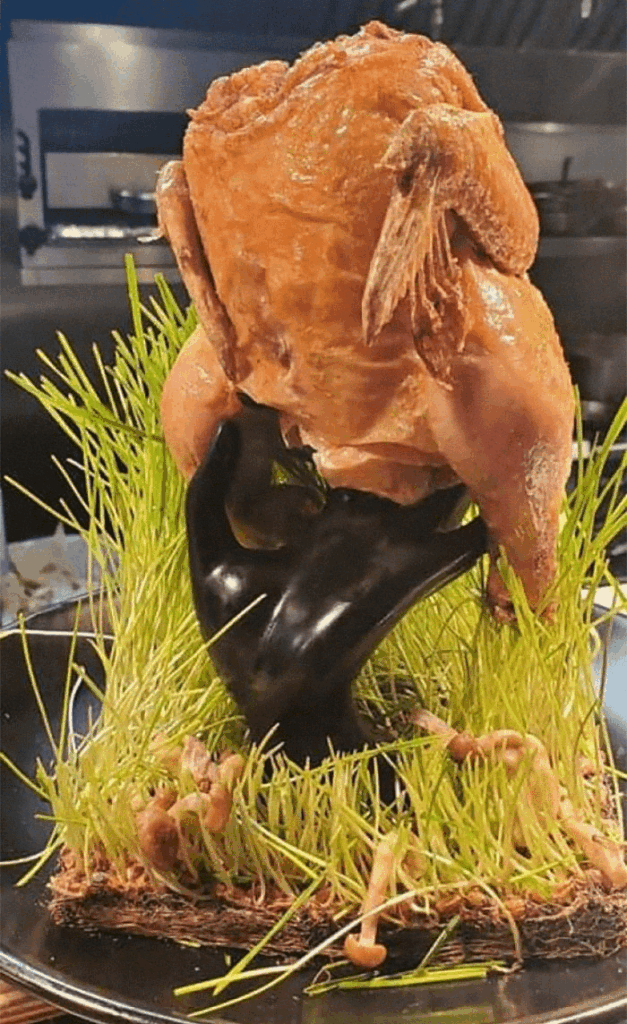 I've heard of one in the ruff two in the fluff, but this is ummm.... yea.