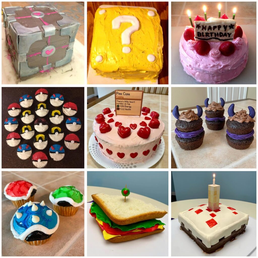 Although I'm a total amateur, every year for my sister's birthday, I bake her a video game-themed cake! And she loves them every time.