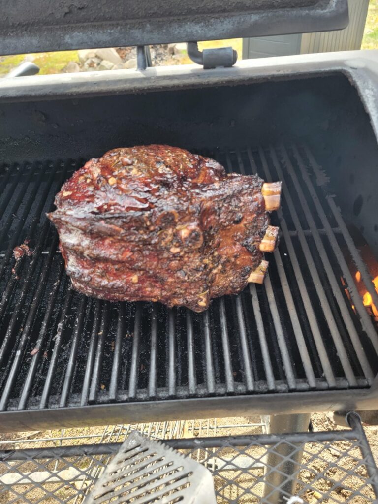 I smoked my first Prime Rib