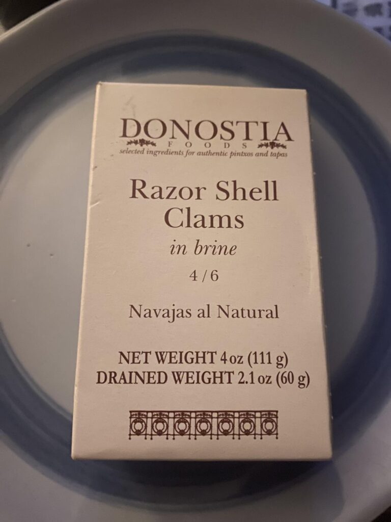 Razor clams from Donostia