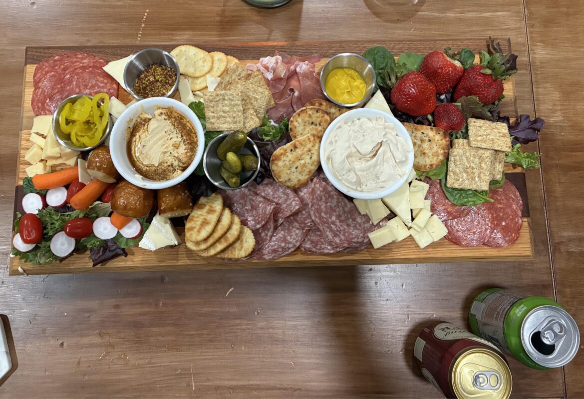 Homemade Board for 2 (Veggies from the garden)