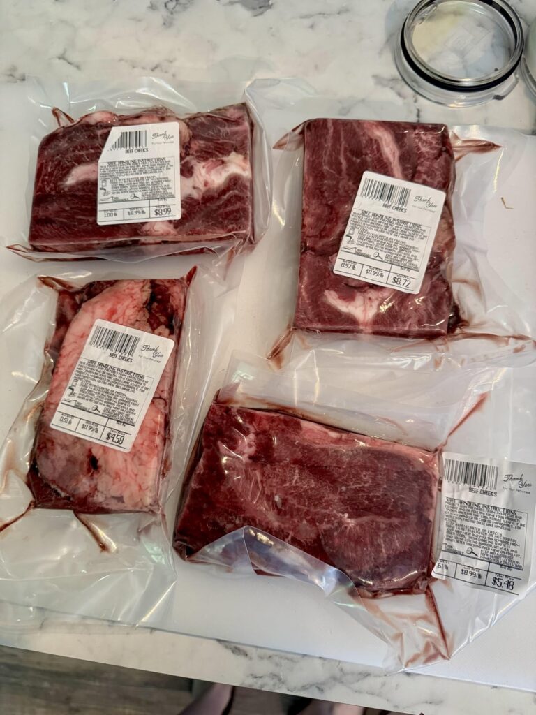 All I've heard about beef cheeks is that there's a lot of trimming and not a lot of meat...