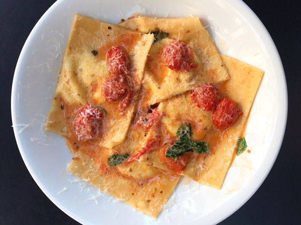 ravioli di ricotta at Fratelli Paradiso