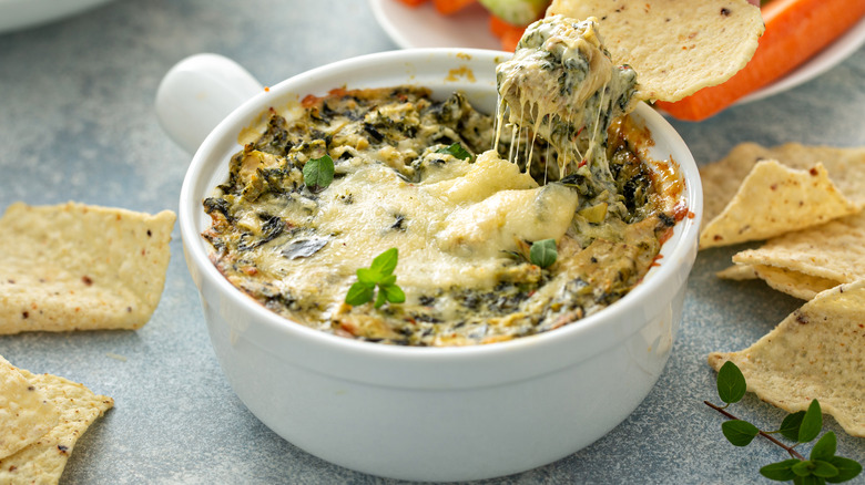 green spinach artichoke dip 