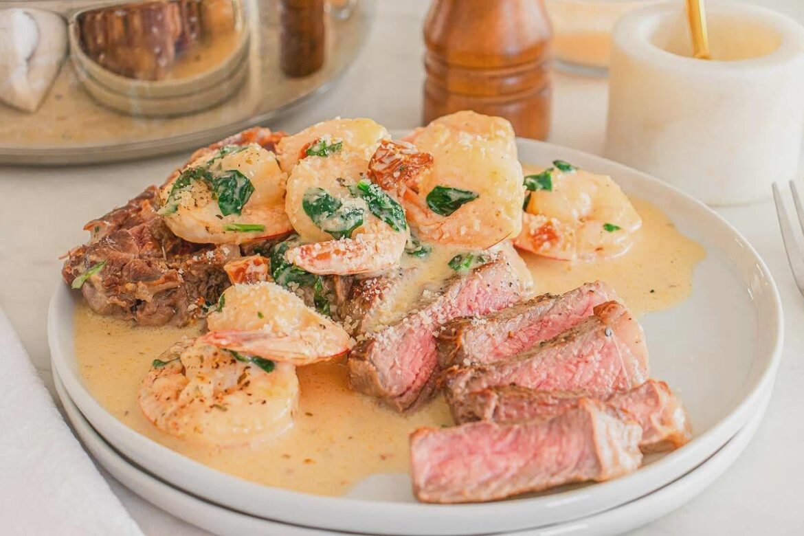 Creamy Tuscan Marry Me Surf and Turf