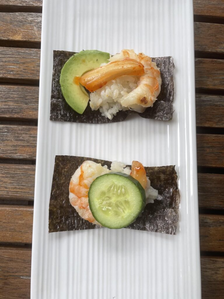 Lunch around 33kcal each, I had 16 of them, I made them one or two at a time and it was very tasty