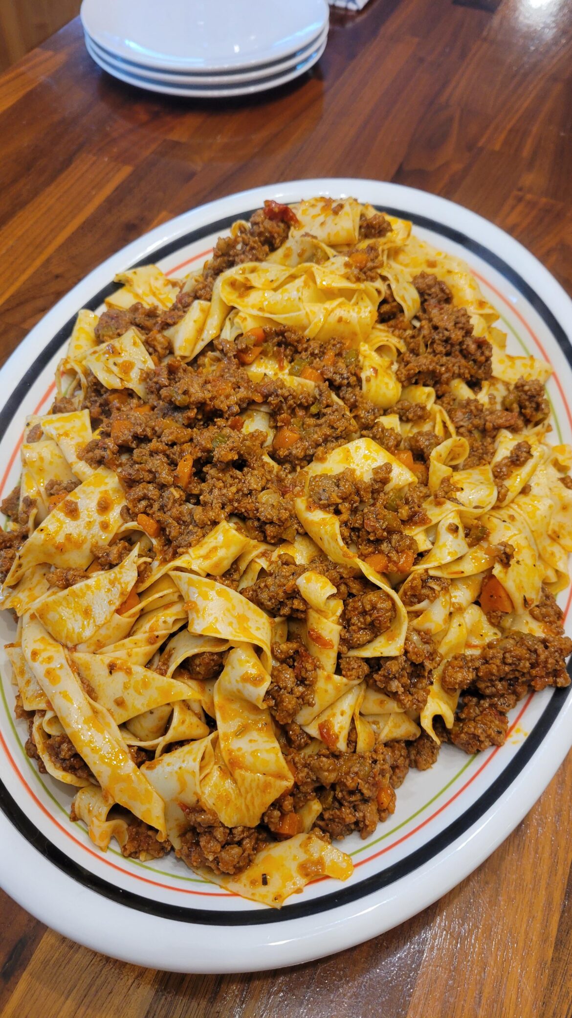 First time making pappardelle! (Of fresh pasta in general) First time making pappardelle! (Of fresh pasta in general)