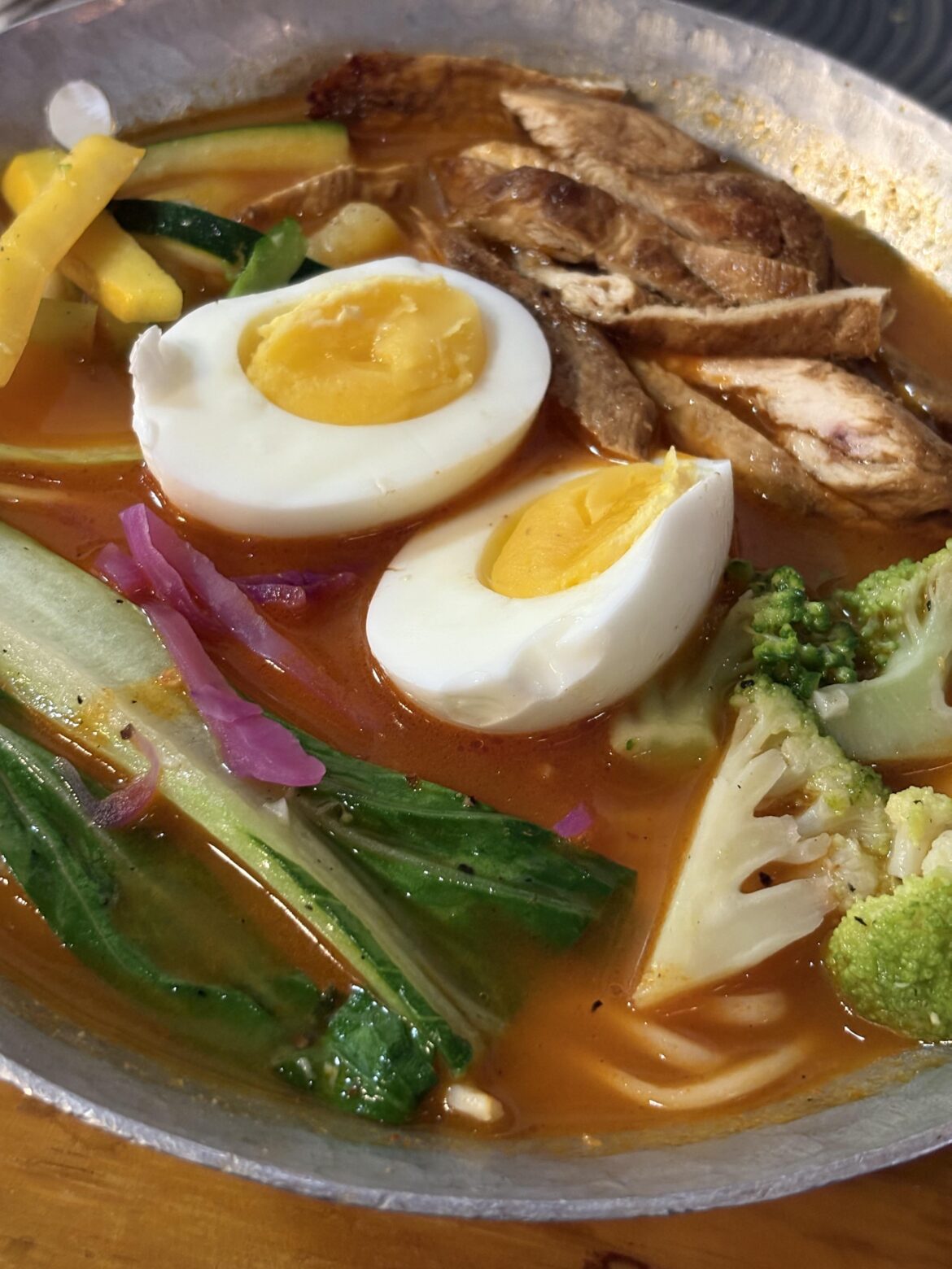 I ate ramen for the first time.