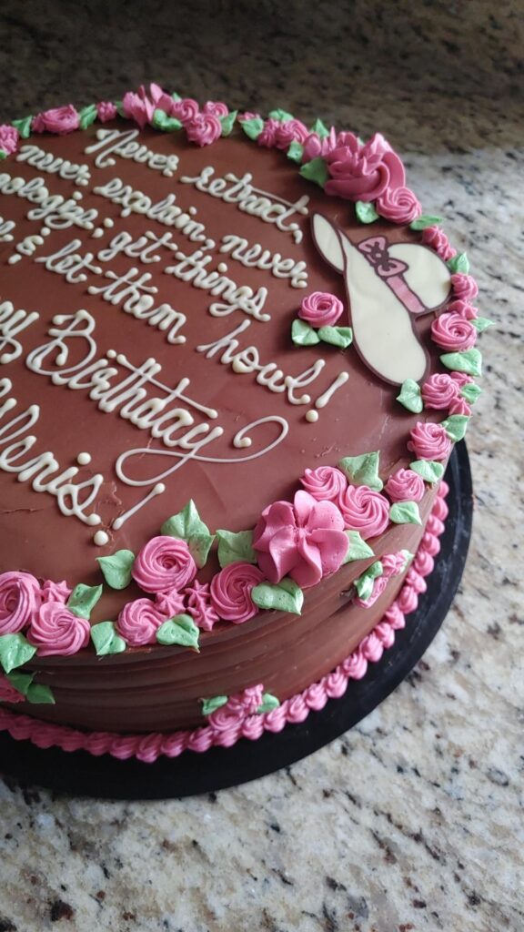 80th birthday cake 🩷 (details below!)