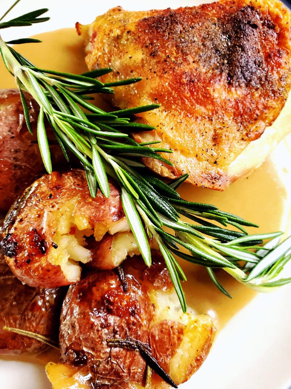 Oven Roasted Chicken Thighs