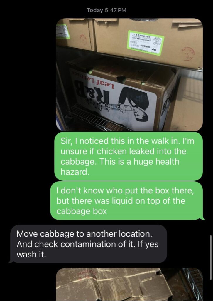 My boss’s solution to salmonella