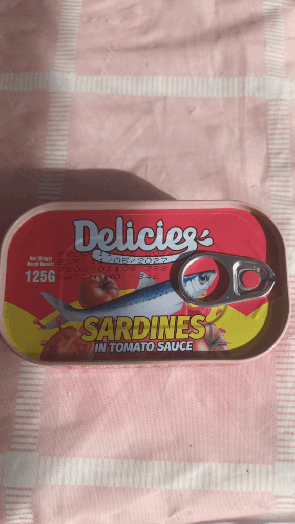 This sardine from my country only cost $0.44 USD