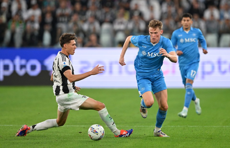 Napoli are said to be keeping a close eye on McTominay's diet