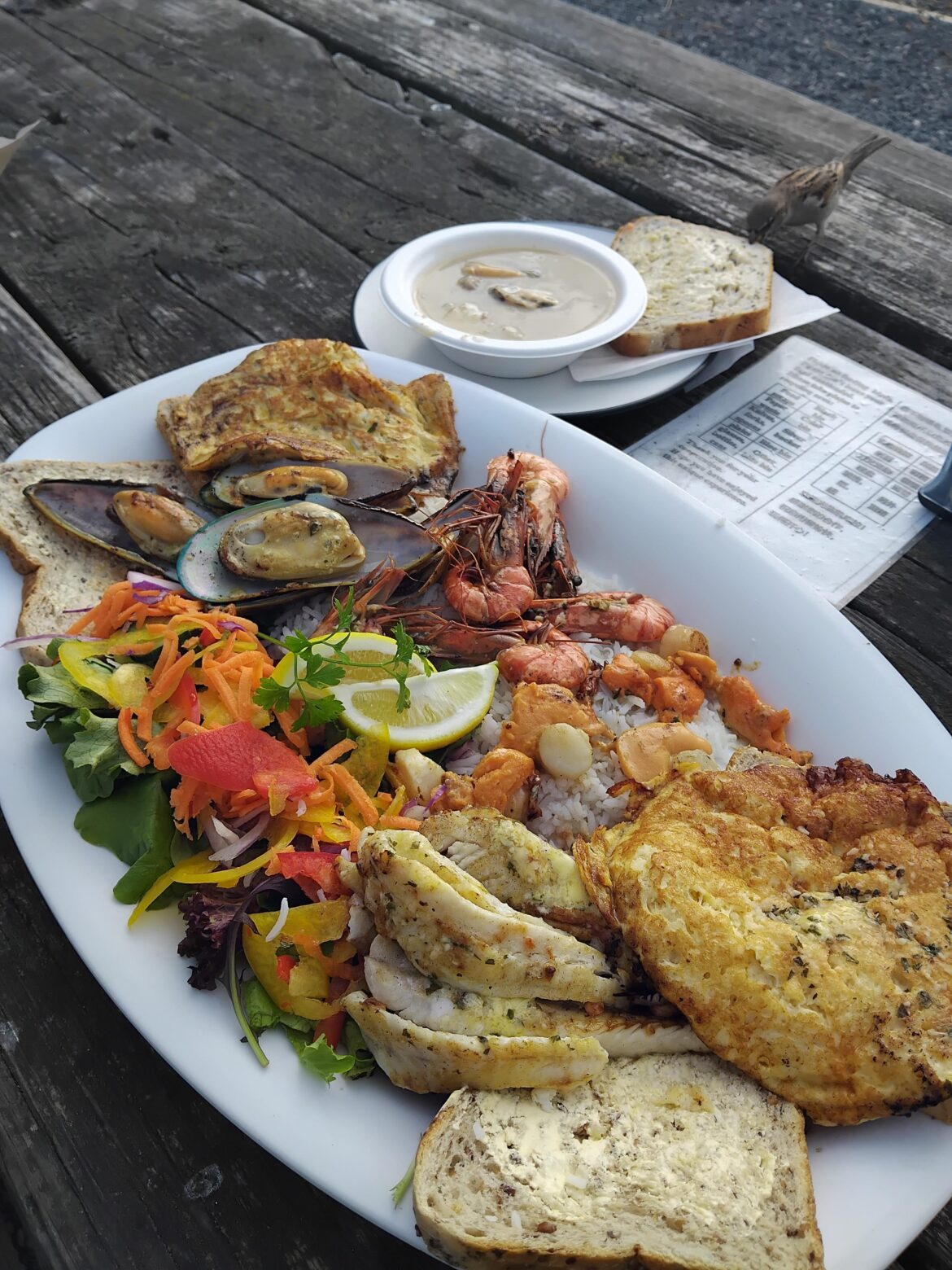 Insanely fresh Seafood platter in Kaikoura New Zealand