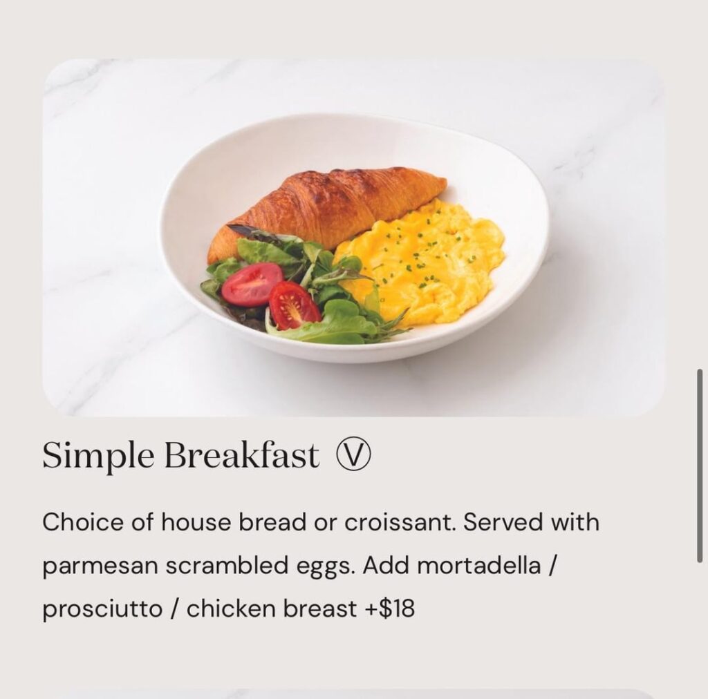which pizza express breakfast menu item has least calories and/or less oil?