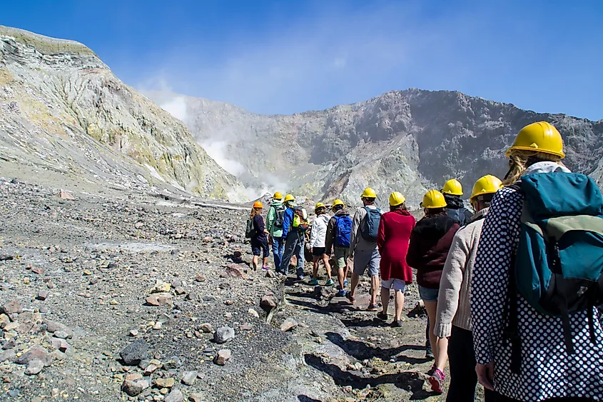 Adventure tour to White Island Active Volcano, Whakatane, North Island.