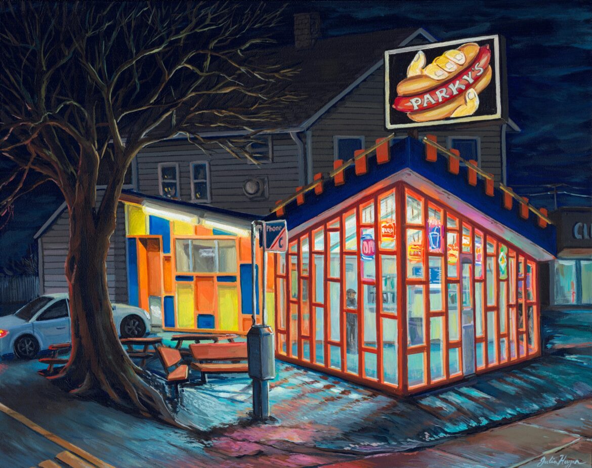 Created this Painting of Parky's Hot Dogs this week, who has a good Parky's story/memory to go with it?