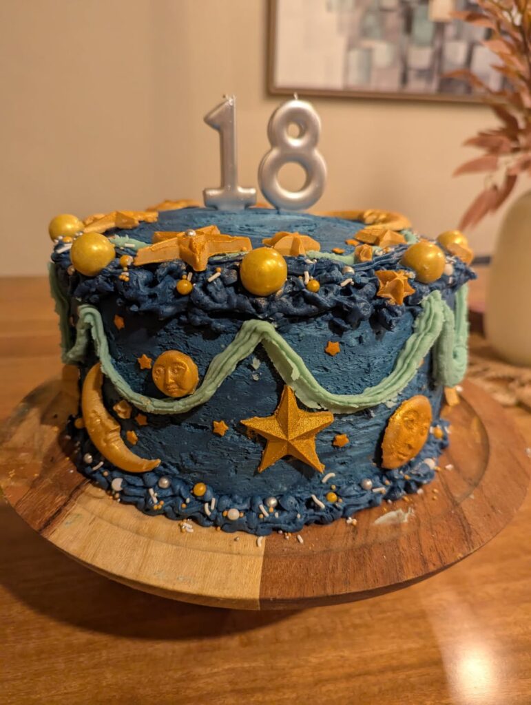 I made my 18th birthday cake