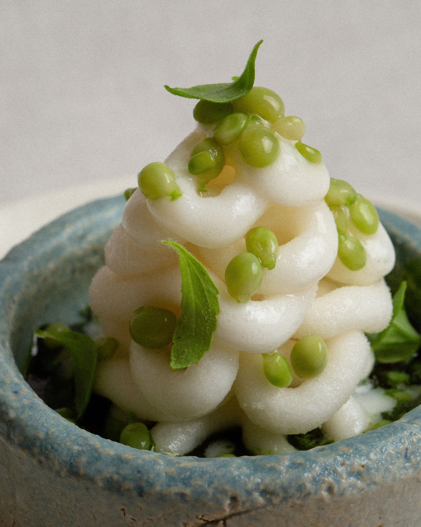 Carnaroli amazake and peas, a dish on Somma’s new menu, Solterra (Photo: Somma)