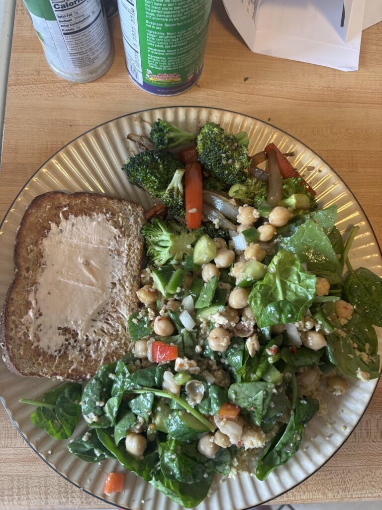 A few meals from my first week in